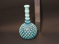 1880’s Antique Hobbs Opalescent Sapphire Glass Barber Bottle Vase
