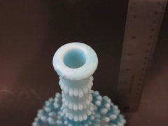 1880’s Antique Hobbs Opalescent Sapphire Glass Barber Bottle Vase