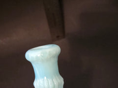 1880’s Antique Hobbs Opalescent Sapphire Glass Barber Bottle Vase