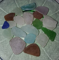 20 PIECES AUTHENTIC SEA GLASS!