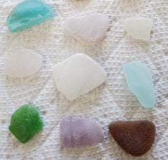 20 PIECES AUTHENTIC SEA GLASS!