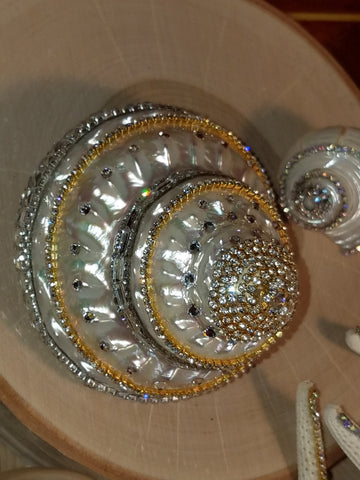 GLAMOUR SHELL with SHIMMERING RHINESTONES and Brilliant SWAROVSKI CRYSTALS