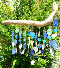 COASTAL ELEGANCE SUN CATCHERS!  DRIFTWOOD, SEA GLASS & SEA TREASURES Sun Catchers!