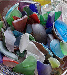 1 LB BEAUTIFUL SEA GLASS VARIETY! Various Colors, Shapes and Sizes!