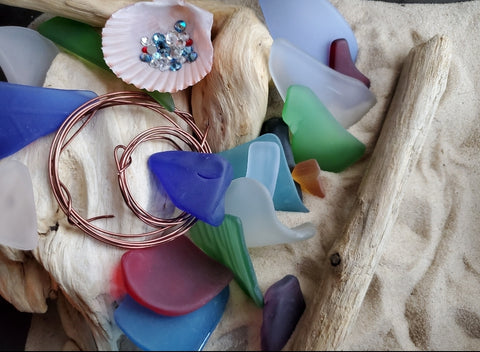 DO-IT-YOURSELF * DRIFTWOOD & SEA GLASS SUN CATCHER!