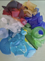 1 LB BEAUTIFUL SEA GLASS VARIETY! Various Colors, Shapes and Sizes!