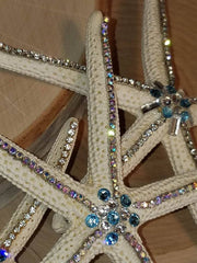 Set of 3 - BEJEWELED FAUX STARFISH with SWAROVSKI CRYSTALS and RHINESTONES!